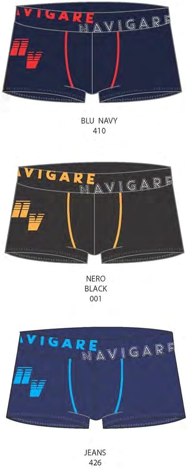 NAVIGARE 6 Boxer ragazzo fantasia moda da 3 a 16 anni