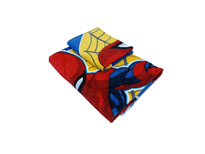 DISNEY- MARVEL Set 2 Asciugamani 100% Cotone spugna