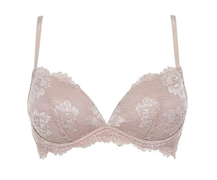 LORMAR Reggiseno Donna a Balconcino Linea Frizzante in Pizzo Leavers