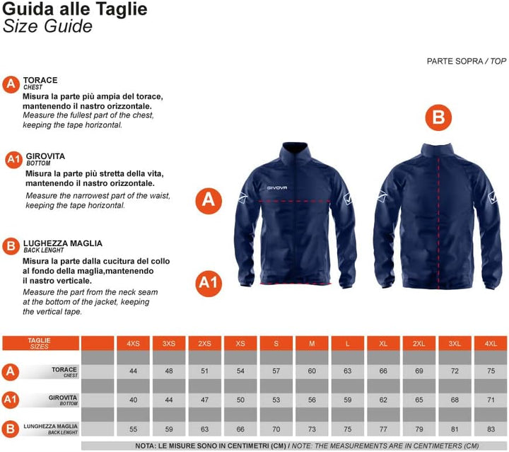 GIVOVA K-way basico giacca anti-vento uomo donna bambino