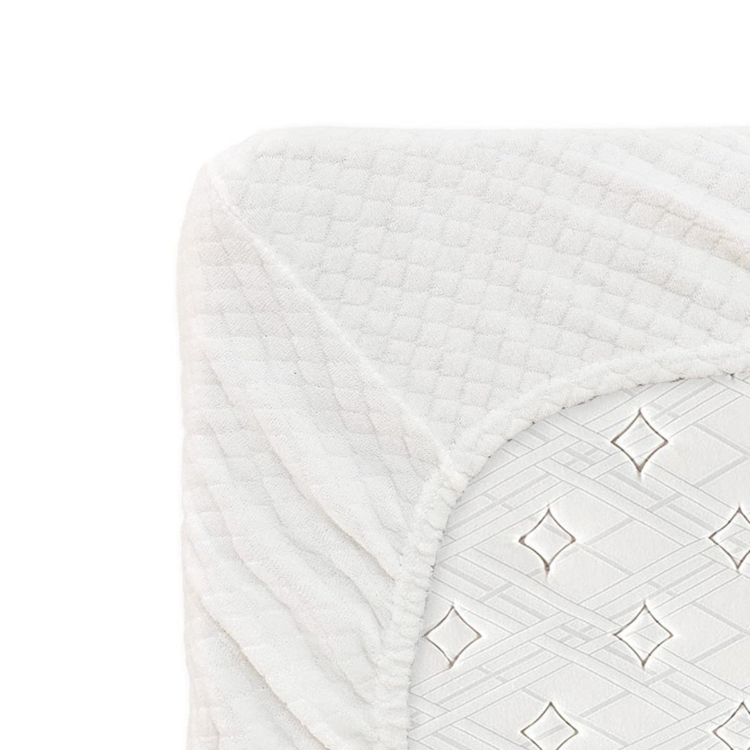 SOMMARUGA Coprimaterasso stretch Spugna jaquard Puro Cotone Con Elastico