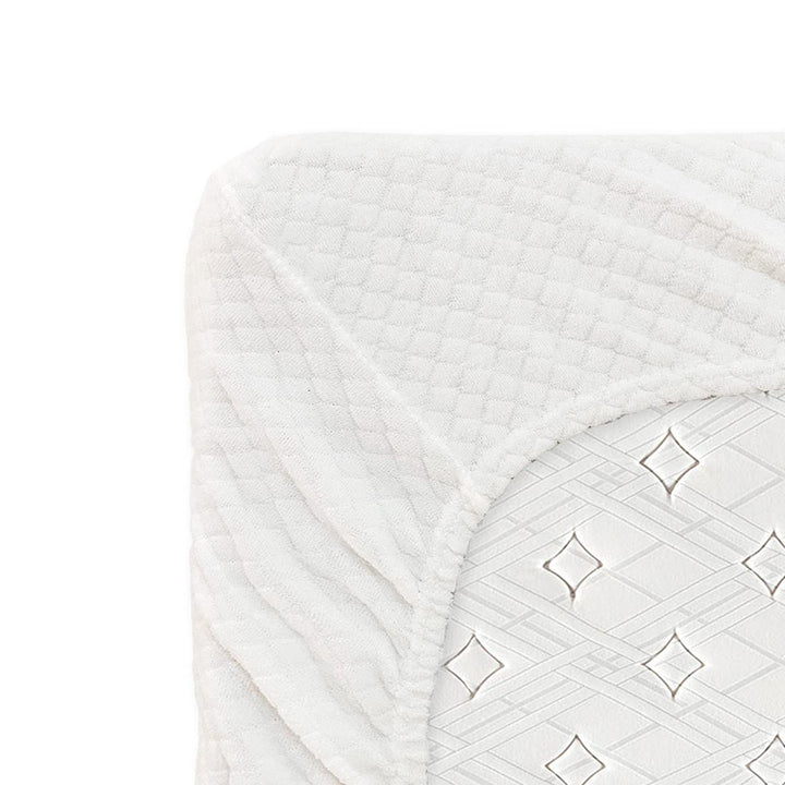 SOMMARUGA Coprimaterasso stretch Spugna jaquard Puro Cotone Con Elastico