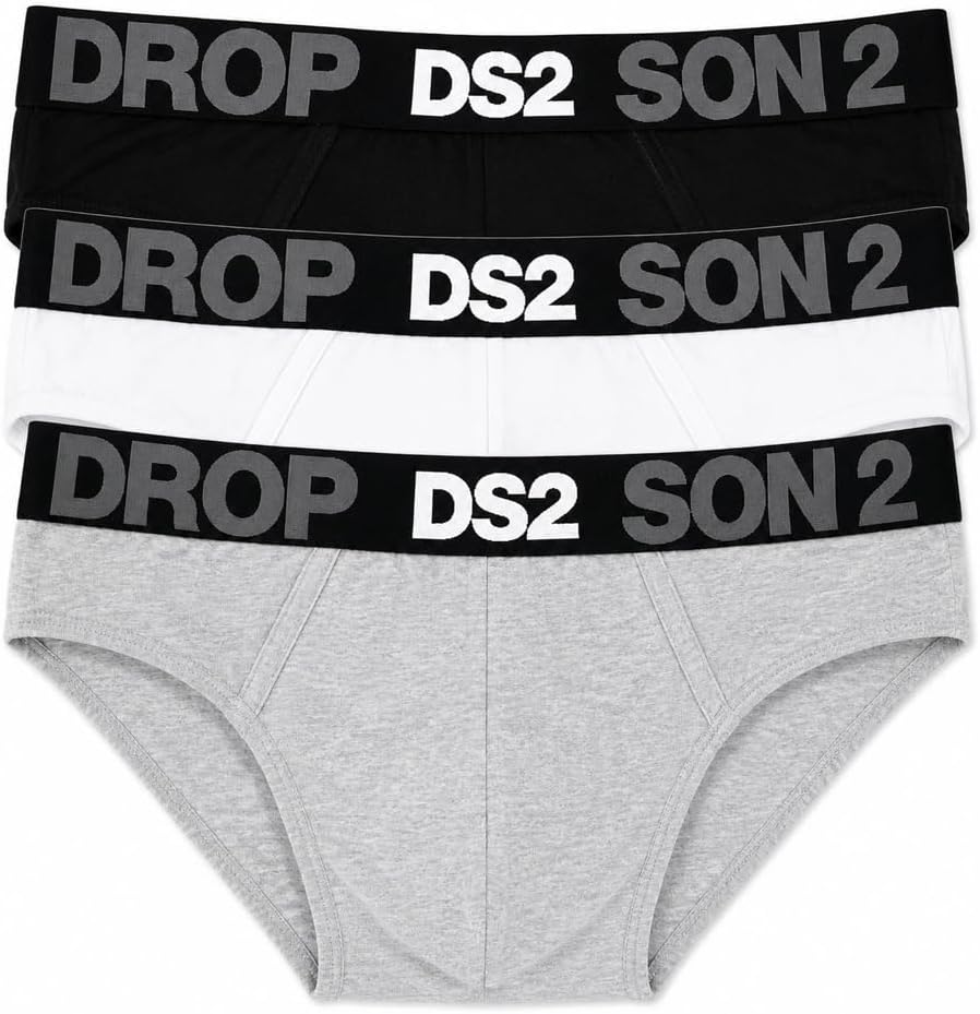 DS2 DROP SEASON 2 - Tripack 3 Slip Uomo in Superior Bielastic Cotton - Elastico Logato C