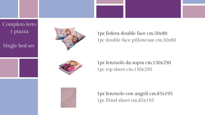 DISNEY MARVEL Completo Letto Singolo e Piazza e Mezza in Cotone (Prodotto Ufficiale)