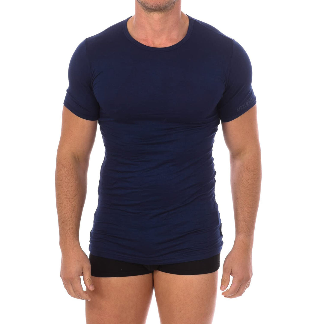 BIKKEMBERGS 3 T-Shirt a Maniche Corte in cotone elasticizzato  da Uomo BKK600