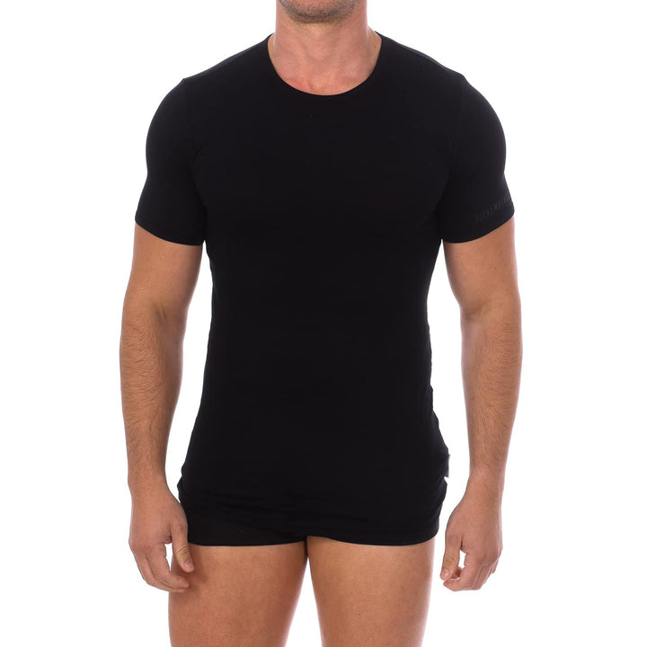 BIKKEMBERGS 3 T-Shirt a Maniche Corte in cotone elasticizzato  da Uomo BKK600