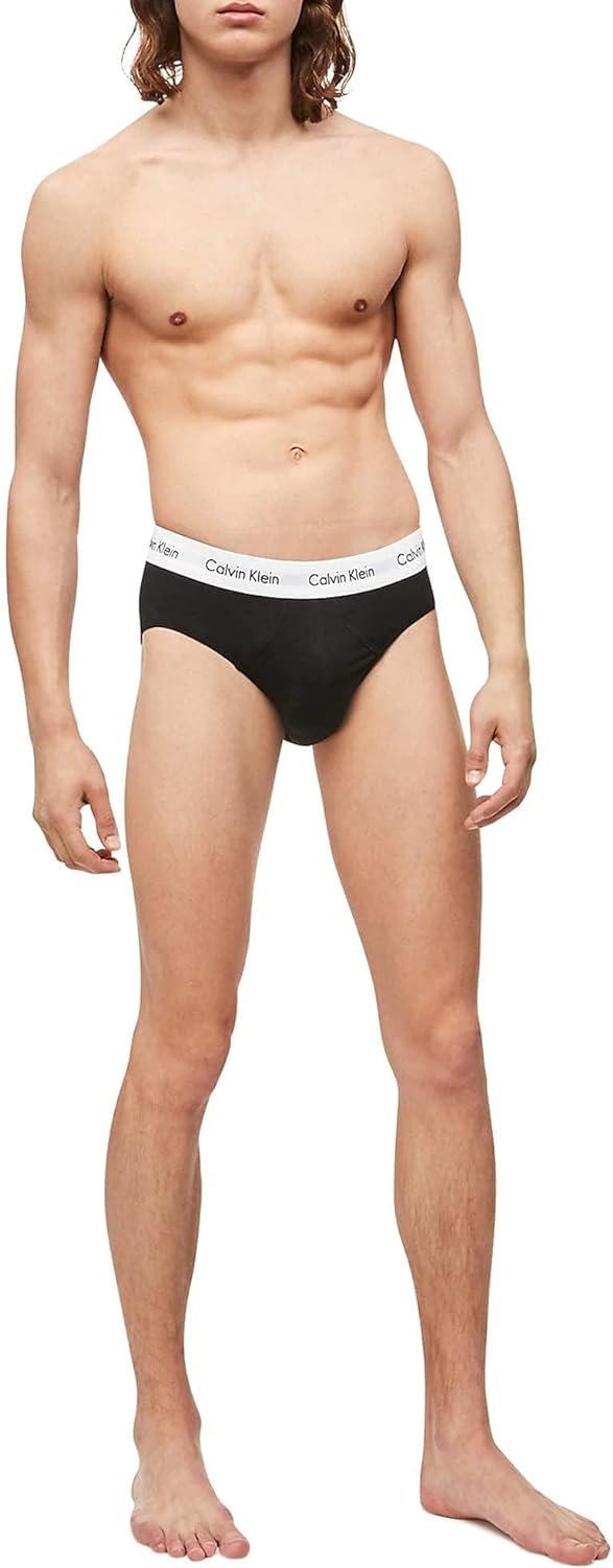 Calvin Klein Slip Uomo, Nero 3 Pezzi