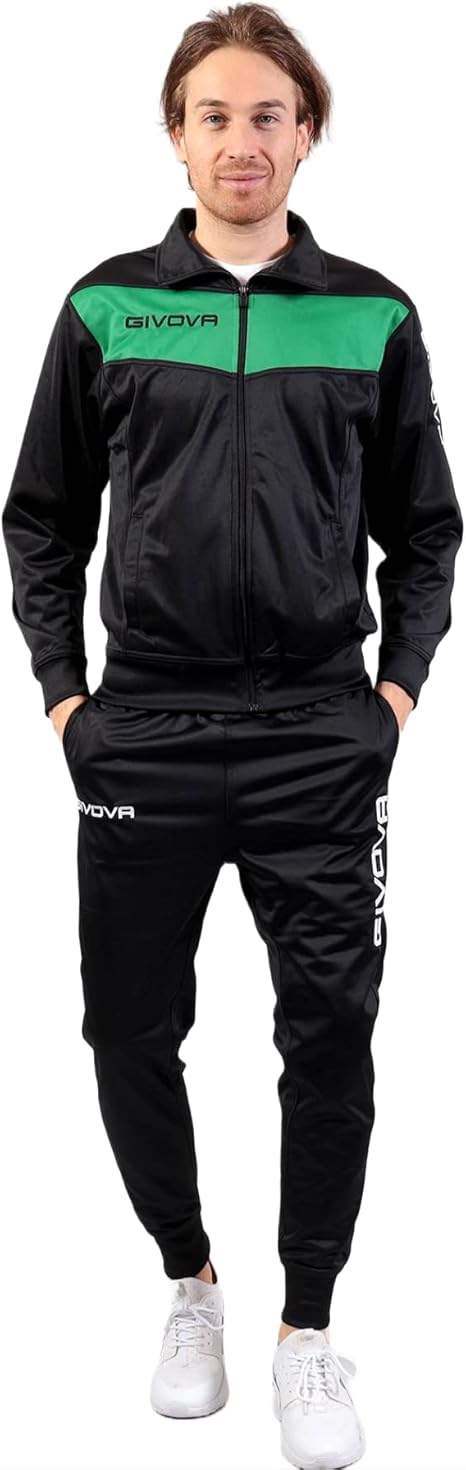GIVOVA Tuta Visa Unisex in Triacetato – Tuta Sportiva con Zip Intera, Loghi Ricamati