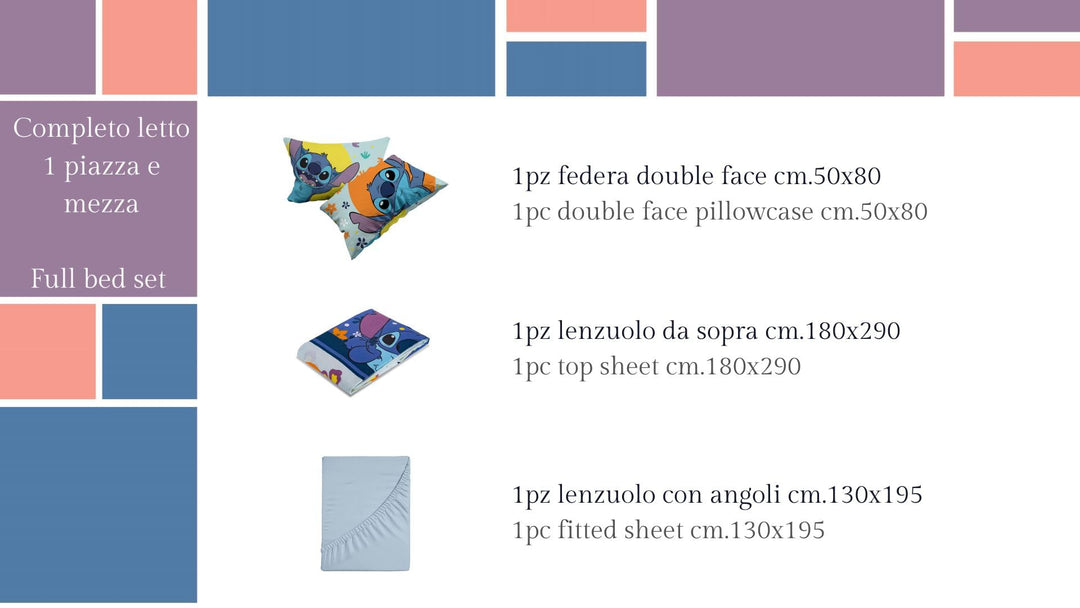 DISNEY-MARVEL coppia lenzuola personaggi Piazza Singola