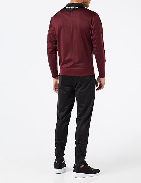 GIVOVA Tuta Visa Unisex in Triacetato – Tuta Sportiva con Zip Intera, Loghi Ricamati