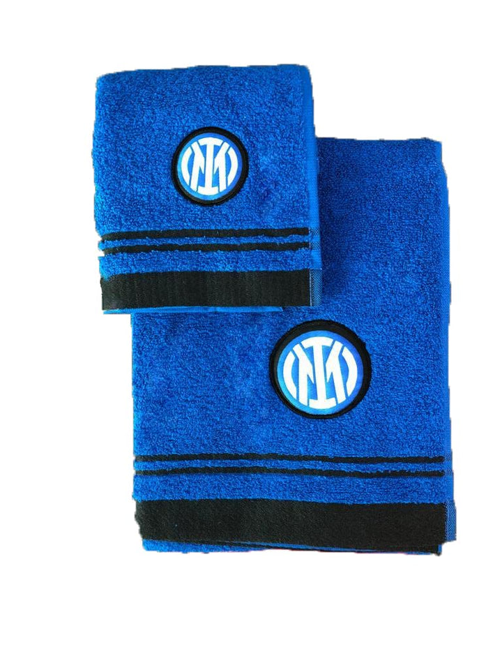 INTER Set Asciugamani Ufficiale – 100% Cotone (Viso + Ospite)