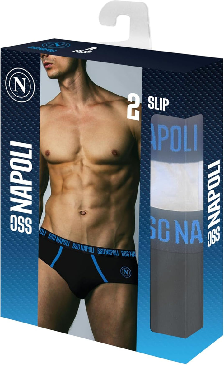 SSC NAPOLI Hermet – Slip Uomo, Confezione da 2 pezzi