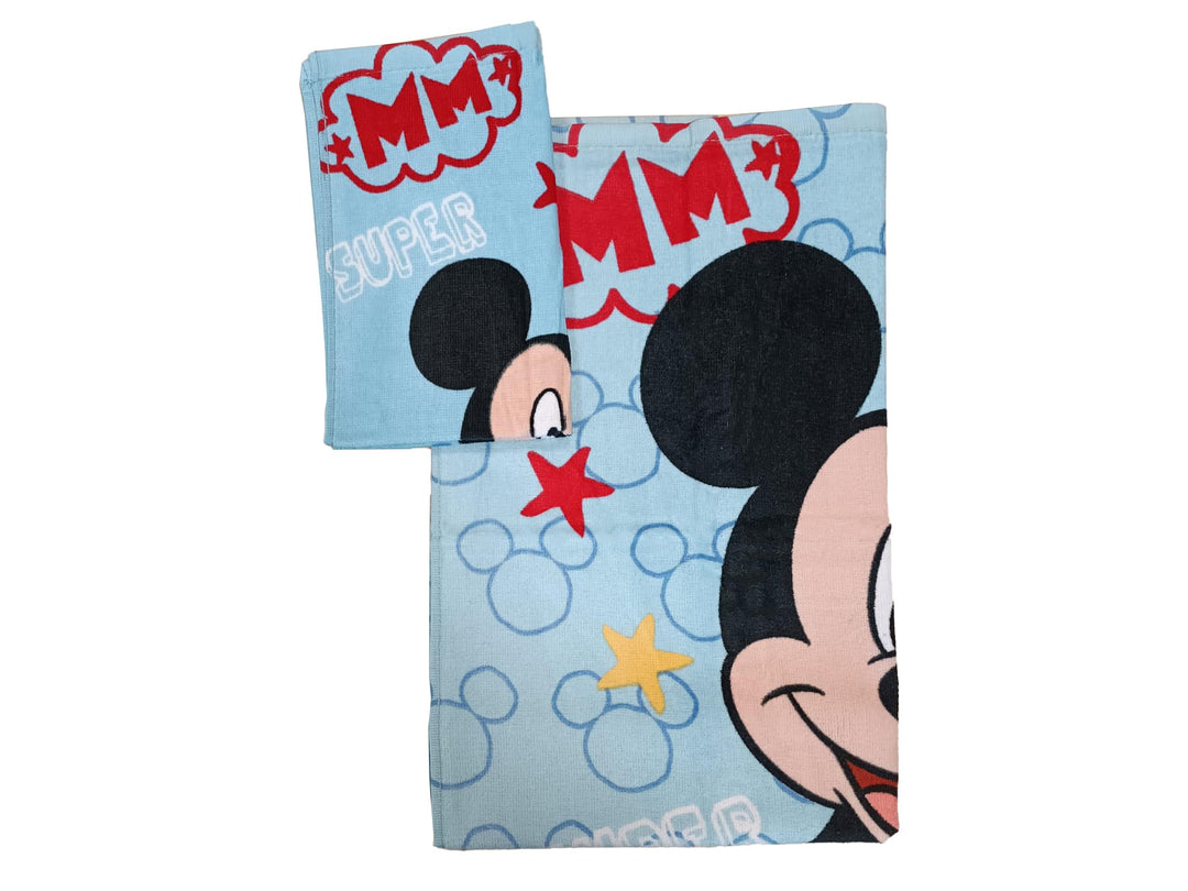 DISNEY- MARVEL Set 2 Asciugamani 100% Cotone spugna