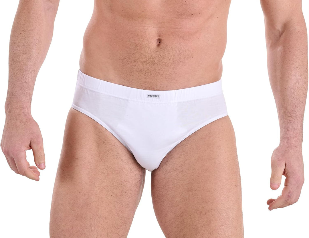 NAVIGARE Slip Uomo Art. 310 - Pacco da 6 Slip in 100% Cotone Extra Fine