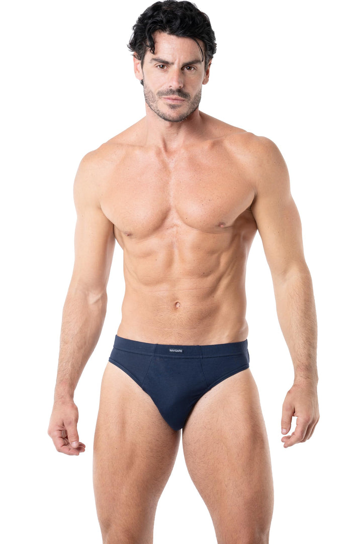 NAVIGARE Slip Uomo Art. 310 - Pacco da 6 Slip in 100% Cotone Extra Fine