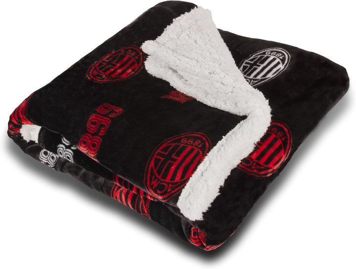MILAN Coperta Sherpa / Plaid in Agnellato Sintetico, 130 x 160 cm, Prodotto Ufficiale