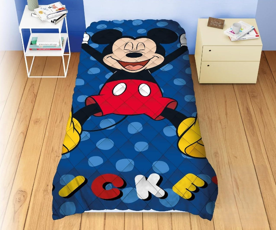 DISNEY trapunta letto singolo personaggi double face - 170x260 cm