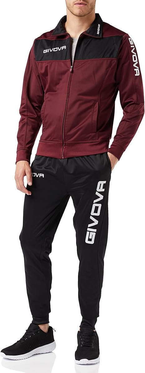 GIVOVA Tuta Visa Unisex in Triacetato – Tuta Sportiva con Zip Intera, Loghi Ricamati