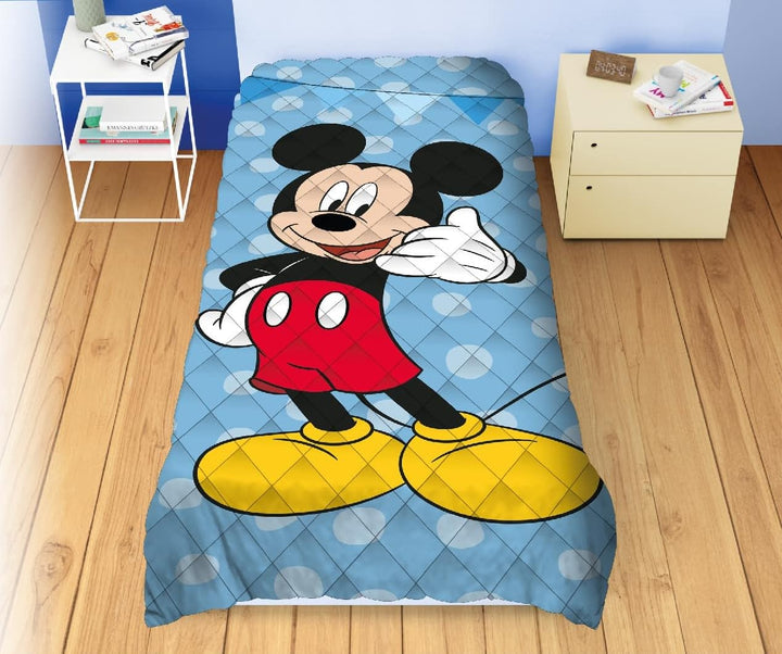 DISNEY trapunta letto singolo personaggi double face - 170x260 cm