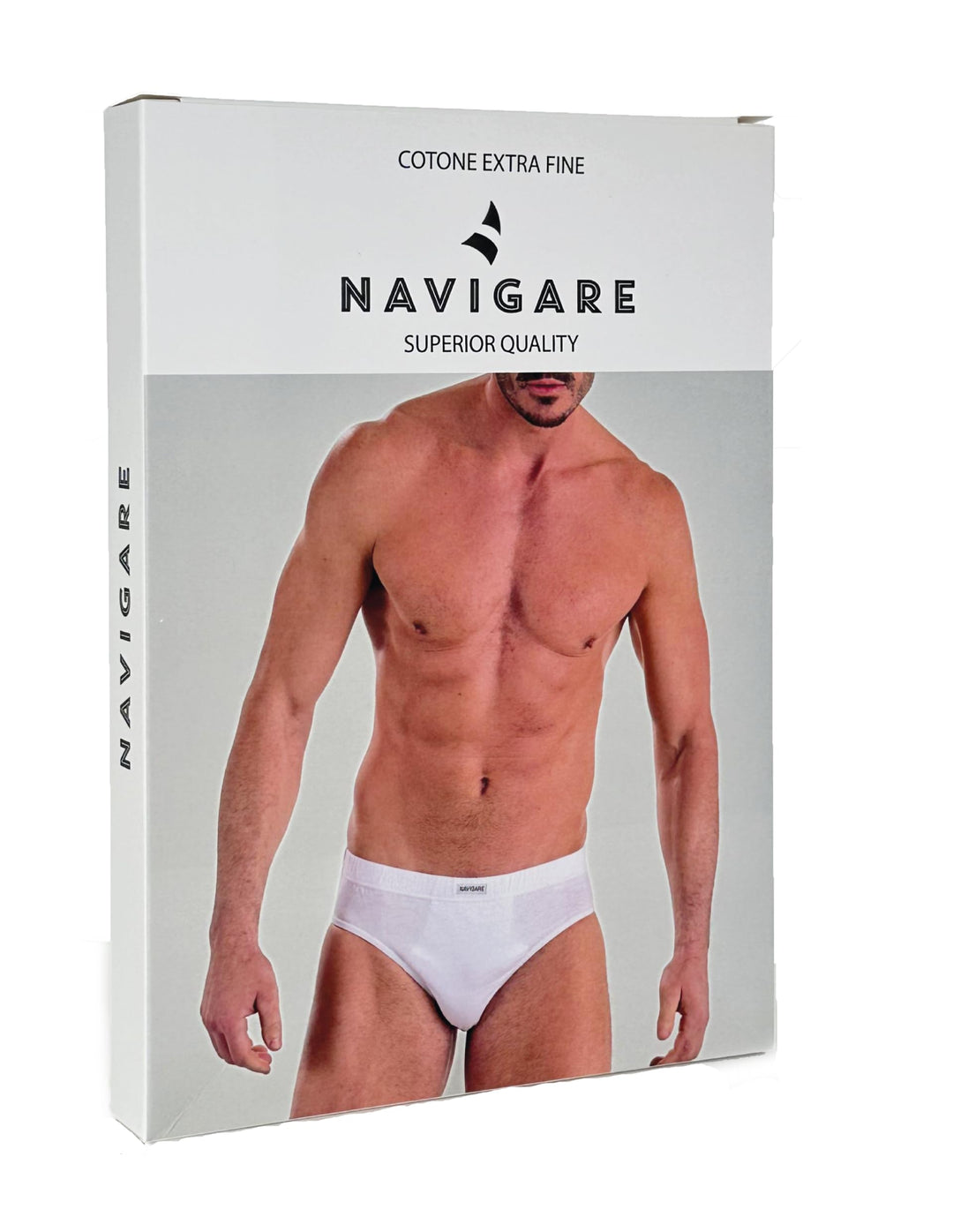 NAVIGARE Slip Uomo Art. 310 - Pacco da 6 Slip in 100% Cotone Extra Fine