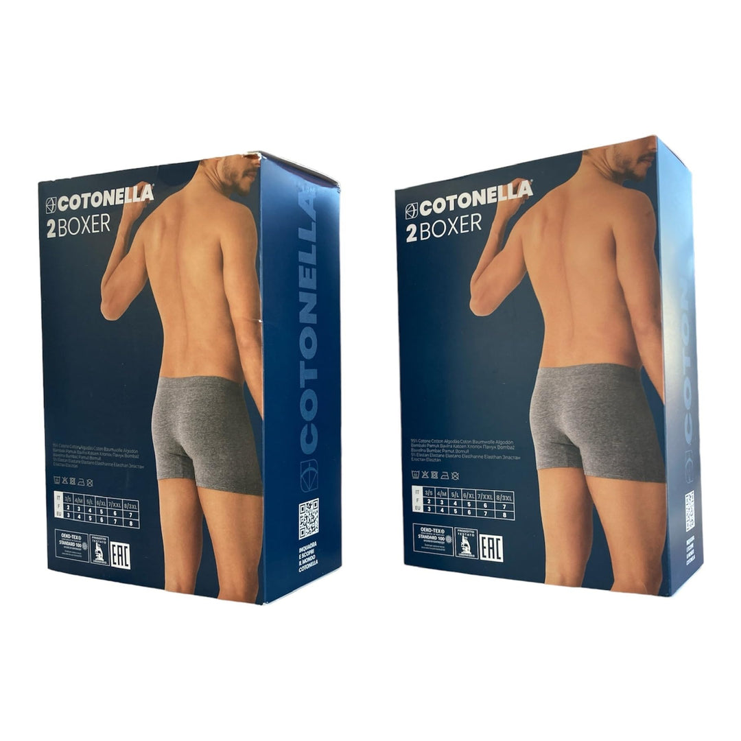 COTONELLA 6 Boxer Uomo Cotone Elasticizzato con Elastico Interno Art. 2397