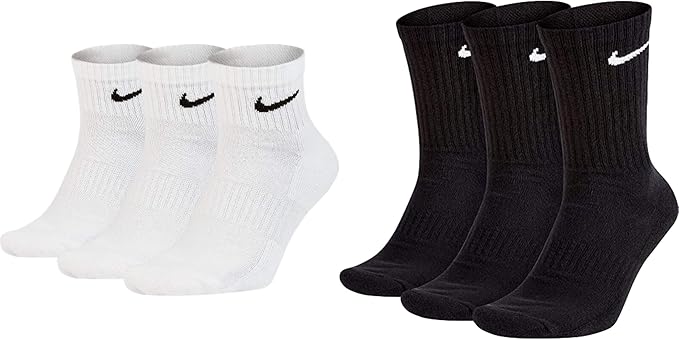 NIKE Everyday Cushion – Set Multipack da 6 Paia (Ankle+Crew)