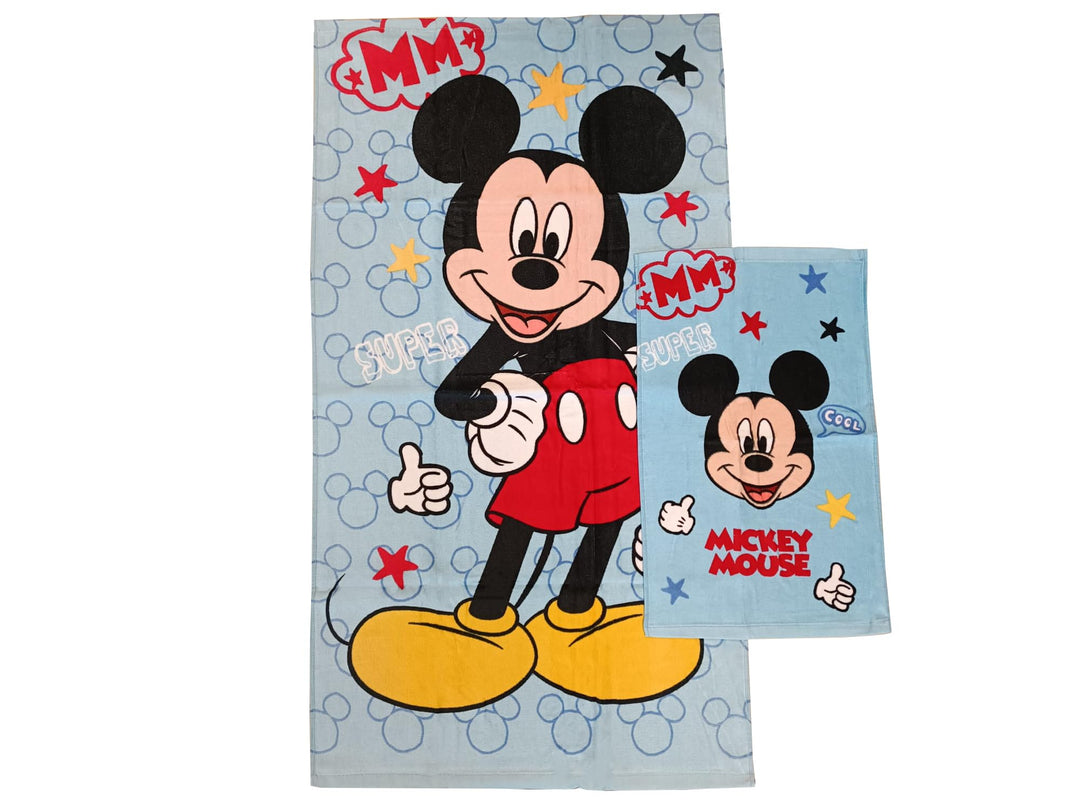 DISNEY- MARVEL Set 2 Asciugamani 100% Cotone spugna