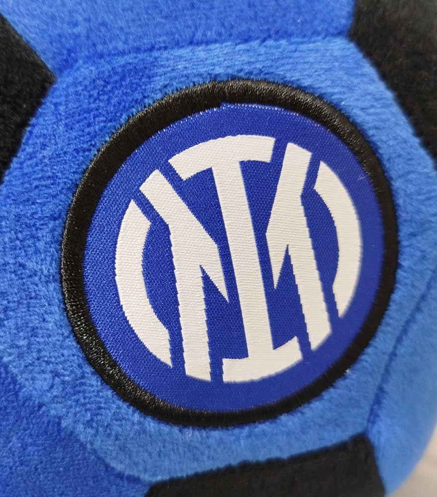 INTER Cuscino Palla Ufficiale Ø 22 cm – Nero e Blu