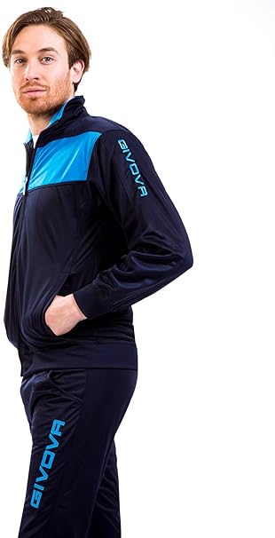 GIVOVA Tuta Visa Unisex in Triacetato – Tuta Sportiva con Zip Intera, Loghi Ricamati