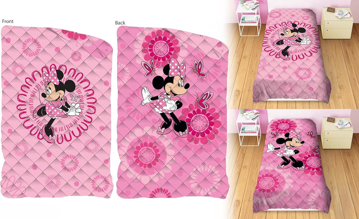 DISNEY trapunta letto singolo personaggi double face - 170x260 cm