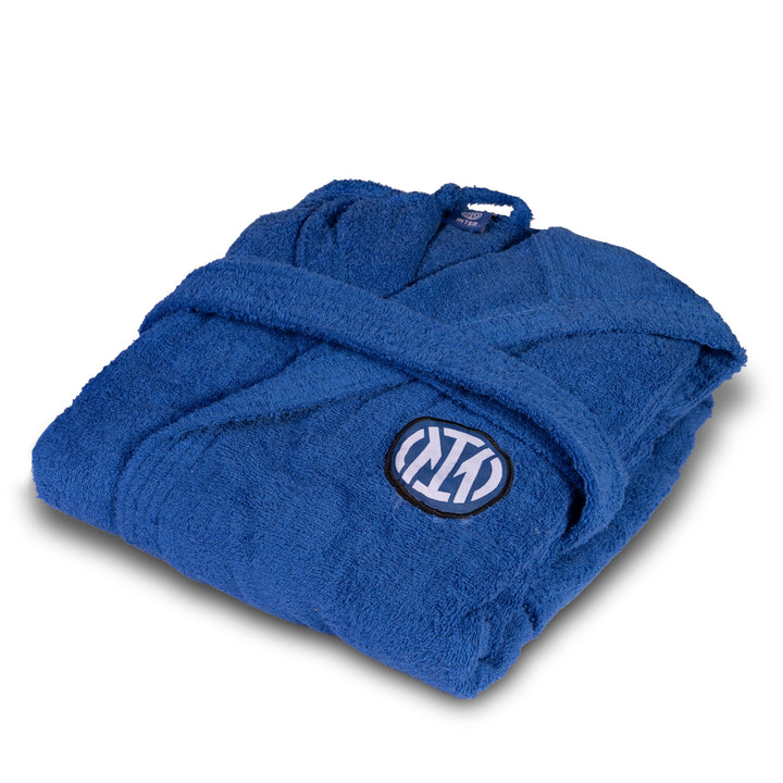 INTER Accappatoio Adulto con Cappuccio – 100% Cotone Spugna 380 gsm Unisex