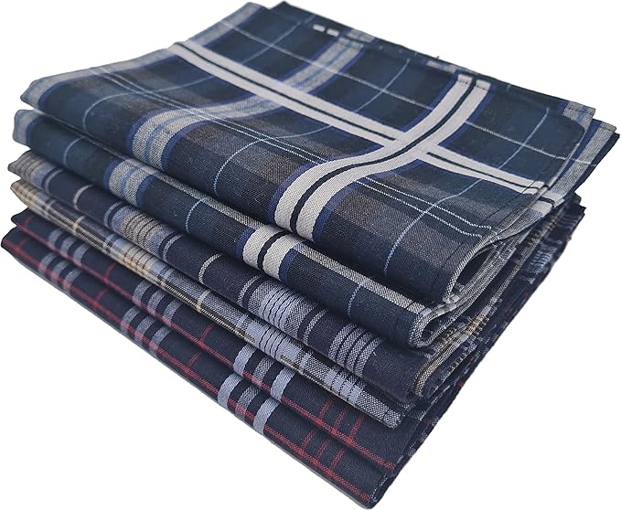 COLOMBO 12 Fazzoletti da Uomo in Puro Cotone 43 x 43 cm – Confezione Regalo Art. DARK