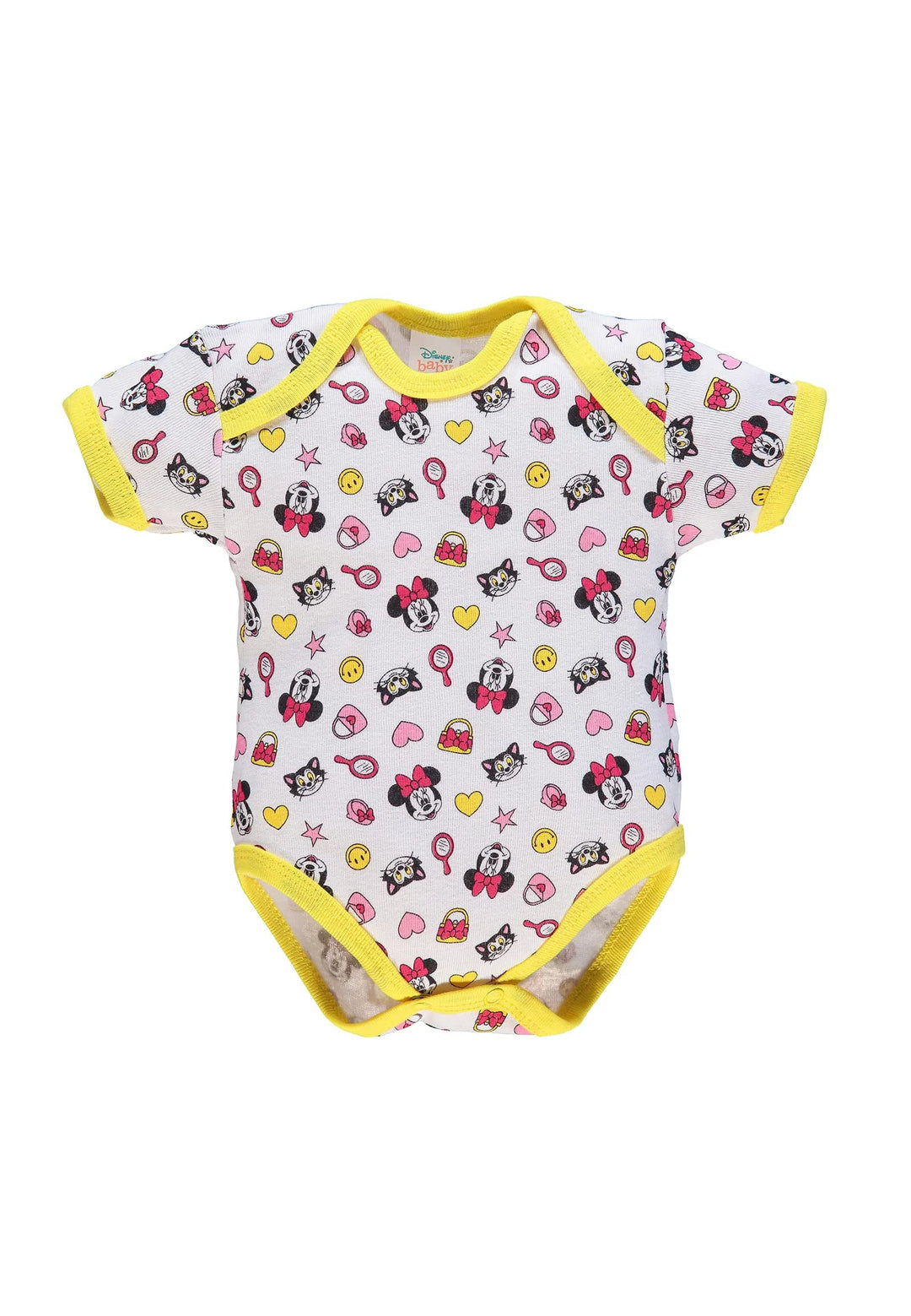 ELLEPI Body Disney Mezza Manica Neonato Cotone Minnie Topolino Confezione 2 Pz