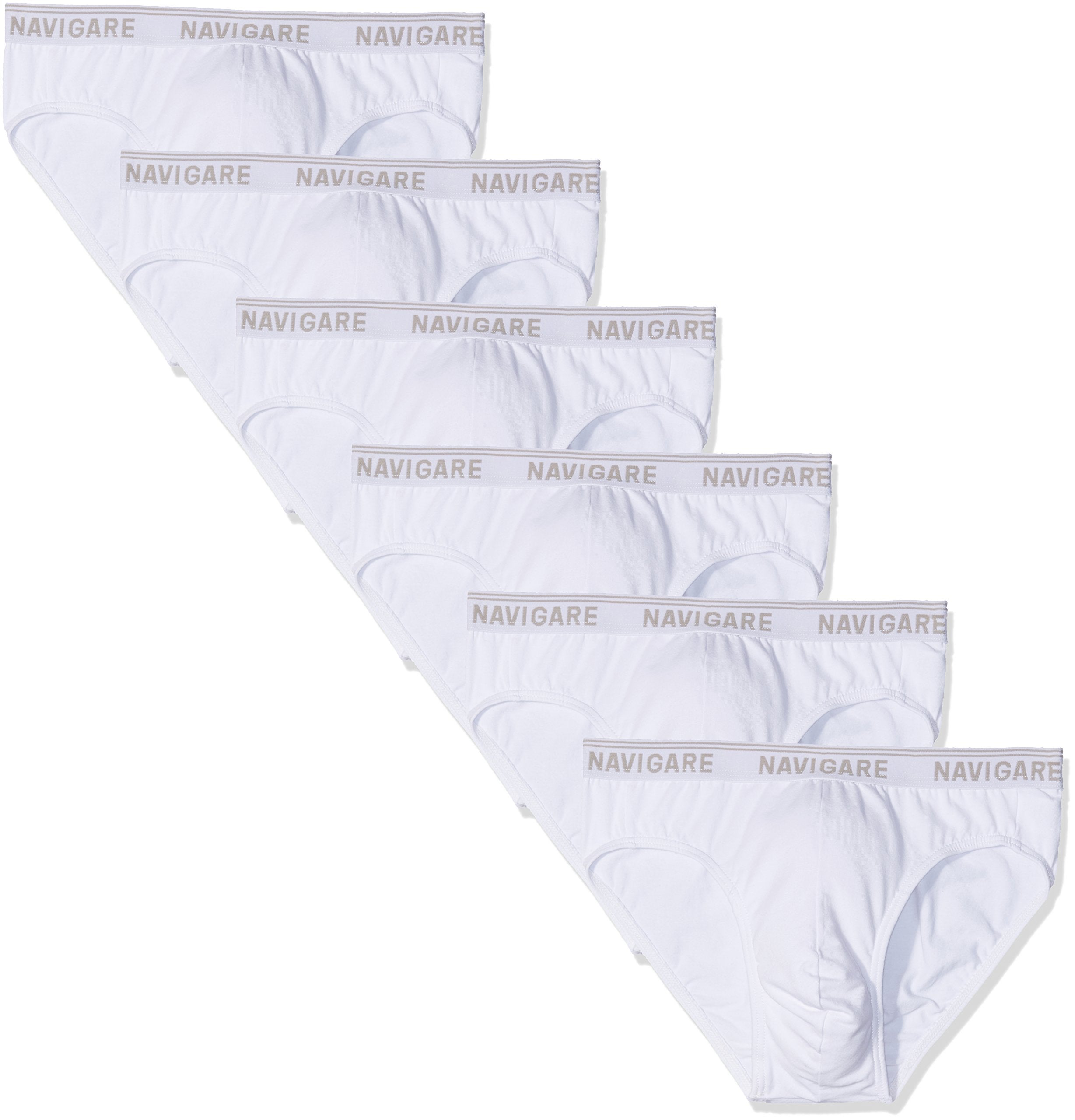 Navigare 6 Slip Uomo Elasticizzati – Confezione Multipla, Elastico Esterno Firmato, Cotone Ed Elastan, Taglie Dalla S Alla XXL