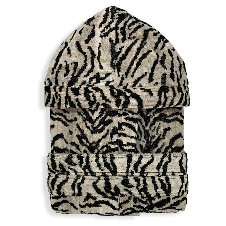 SOMMARUGA Accappatoio unisex in spugna velour cinigliato con cappuccio