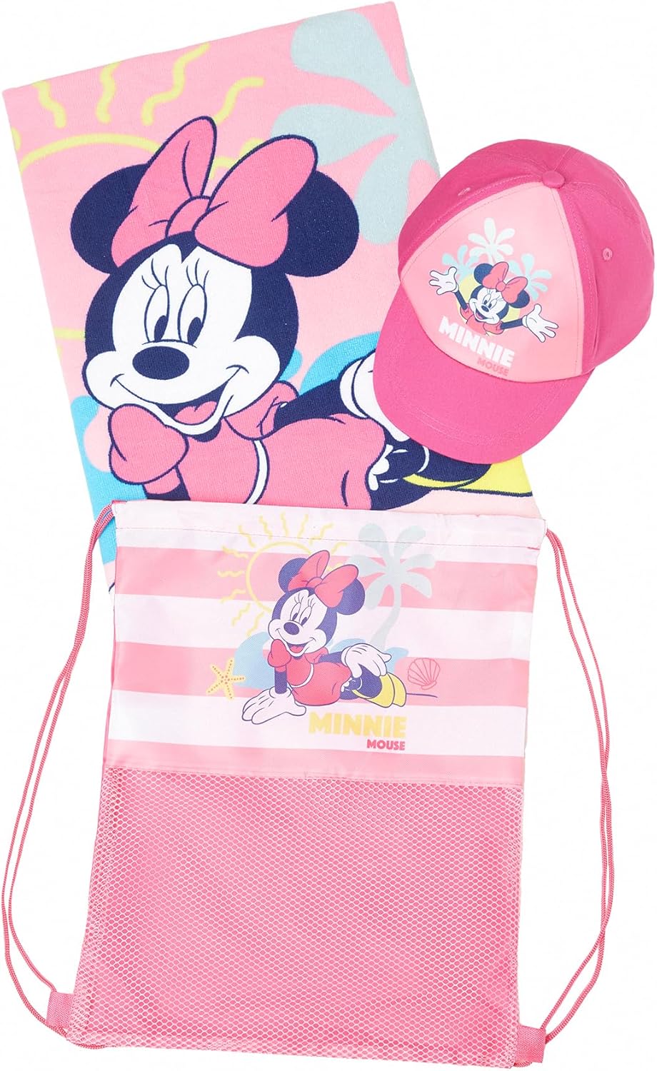 ELLEPI Set Mare e Asilo 3 Pezzi Ellepi – Bing, Mickey o Minnie | Zainetto, Telo Microfibra e Cappellino