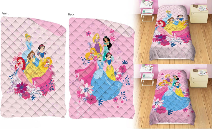 DISNEY trapunta letto singolo personaggi double face - 170x260 cm