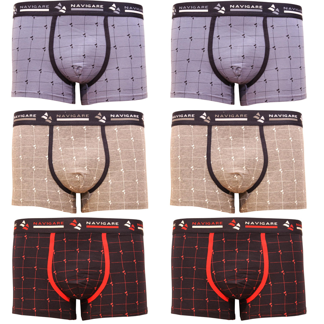 NAVIGARE 6 Fashion patterned men's boxers