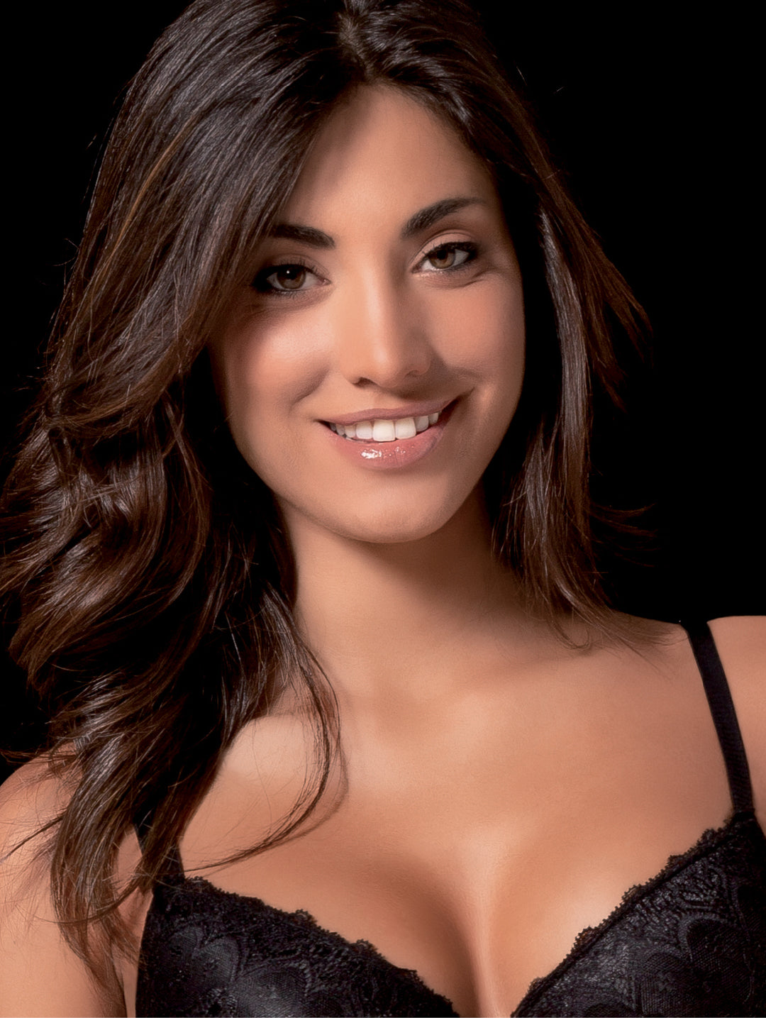 Reggiseno Balconcino Gisele in Pizzo Glam con Coppa C Imbottita