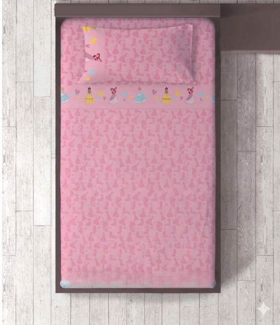 DISNEY Completo Lenzuola Letto Singolo in Cotone – Stitch, Avengers, Angels, Minnie