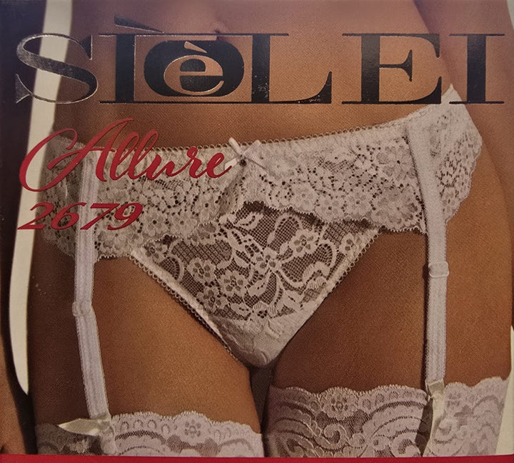 SIèLEI Reggicalze per Donna Giarrettiere Reggicalze con 4 Cinghie Regolabili per Calze Lingerie di Pizzo Art. 2679