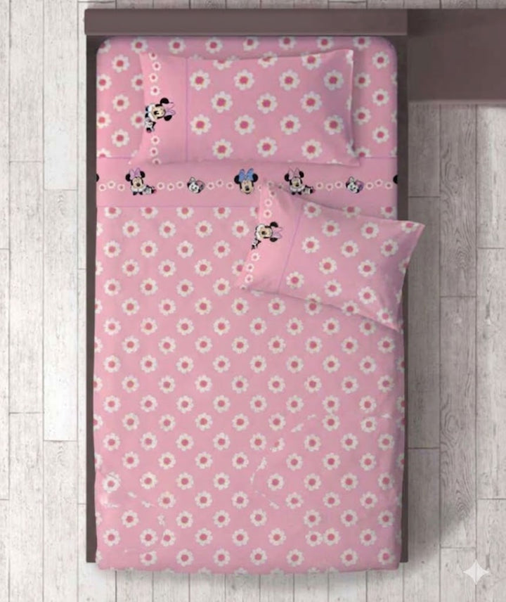DISNEY Completo Lenzuola Letto Singolo in Cotone – Stitch, Avengers, Angels, Minnie
