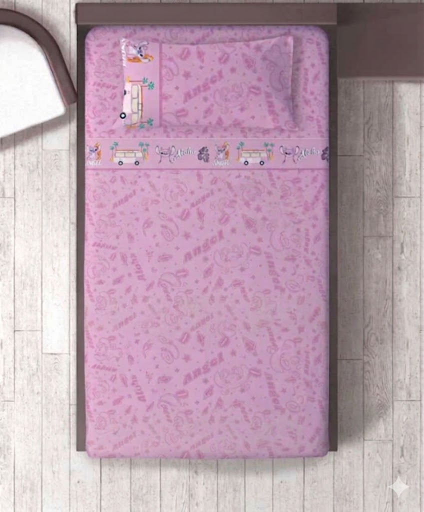 DISNEY Completo Lenzuola Letto Singolo in Cotone – Stitch, Avengers, Angels, Minnie