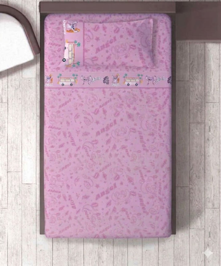 DISNEY Completo Lenzuola Letto Singolo in Cotone – Stitch, Avengers, Angels, Minnie