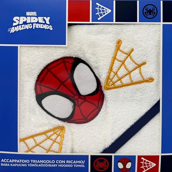 DISNEY-MARVEL Accappatoio Triangolo per neonato in spugna 100% cotone