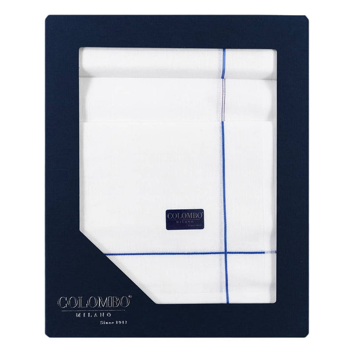 COLOMBO 12 Fazzoletti da Uomo in Puro Cotone 43 x 43 cm – Confezione Regalo Art. RECORD
