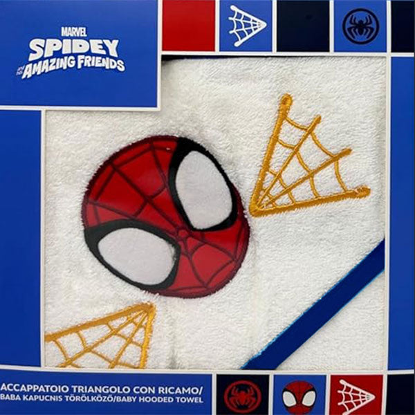 DISNEY-MARVEL Accappatoio Triangolo per neonato in spugna 100% cotone