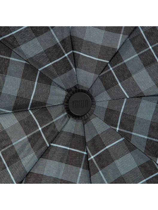 PERLETTI Ombrello Uomo Mini Apri E Chiudi Light Scozzese Art. 21713