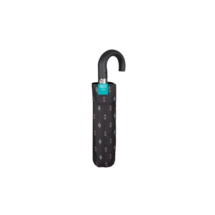 PERLETTI Ombrello pieghevole automatico da uomo Geometrico Art. 26287