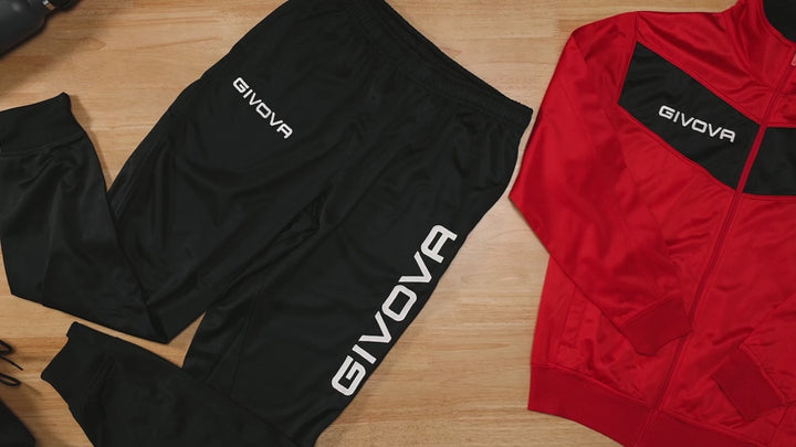 GIVOVA Tuta Visa Unisex in Triacetato – Tuta Sportiva con Zip Intera, Loghi Ricamati